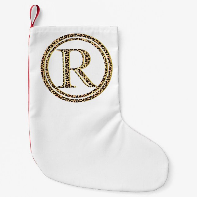 Leopard R Kleiner Weihnachtsstrumpf (Vorderseite)