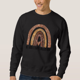 Leopard Rainbow American Women Melanin Bla Sweatshirt
