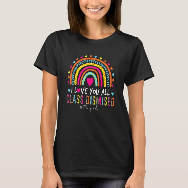 Leopard Rainbow I Liebe You Class T-Shirt (Vorderseite)