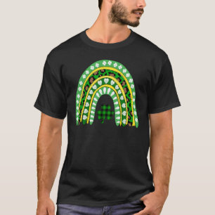 Leopard Rainbow Irish Kleeblatts St Patrick S Day  T-Shirt