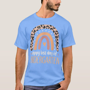 Leopard Rainbow Kindergarten Lehrer am letzten Tag T-Shirt