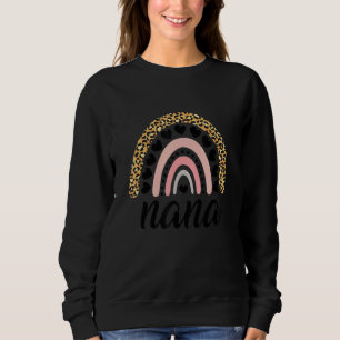 Leopard-Rainbow-Nana-Outfit für Mutter an Thanksgi Sweatshirt