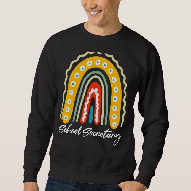 Leopard Rainbow Office 2022 1. Schultag Sweatshirt (Vorderseite)