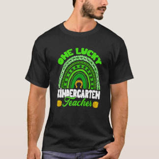 Leopard Rainbow One Luck Kindergarten St P T-Shirt