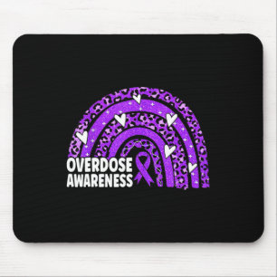 Leopard Rainbow Überdosierung Monat Lila Mousepad