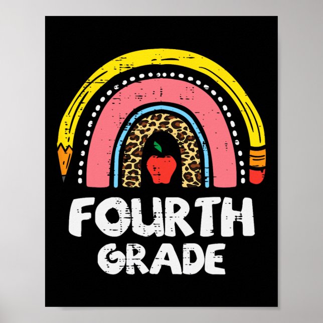 Leopard Rainbow Vierte Klasse 4. Poster (Vorne)