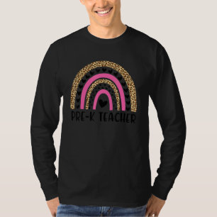 Leopard-Rainbow zurück zur Schule T-Shirt