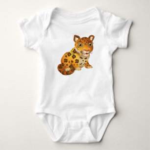 Leopard Real Skin Textur Muster Baby Strampler