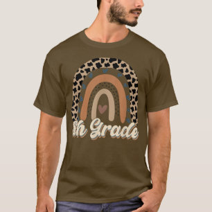 Leopard Regenbogen 8. Klasse, Zurück zur Schule T  T-Shirt
