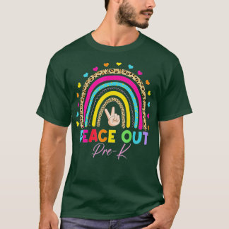 Leopard Regenbogen Frieden vor dem letzten Schulta T-Shirt