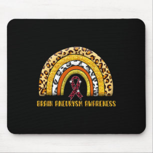 Leopard Regenbogen Hirnaneurysma Krieger  Mousepad
