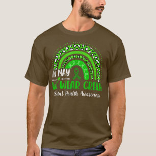 Leopard Regenbogen im Mai tragen wir grüne psychis T-Shirt