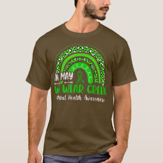 Leopard Regenbogen im Mai tragen wir grüne psychis T-Shirt