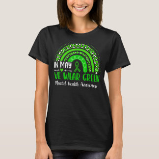 Leopard Regenbogen im Mai tragen wir grüne psychis T-Shirt