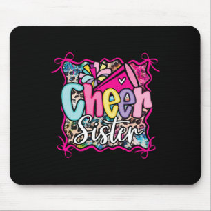 Leopard Regenbogen Kokette Cheer Schwester Cheerle Mousepad