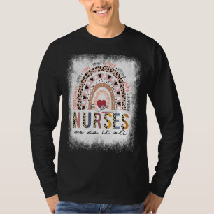 Leopard Regenbogen-Krankenschwester geblasen Wir m T-Shirt