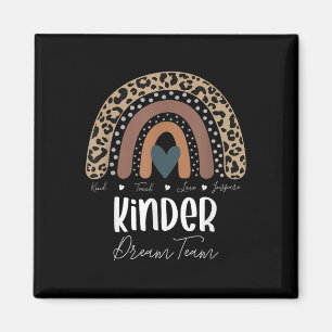 Leopard Regenbogen Lehrer Schüler, Kinder Traumtea Magnet