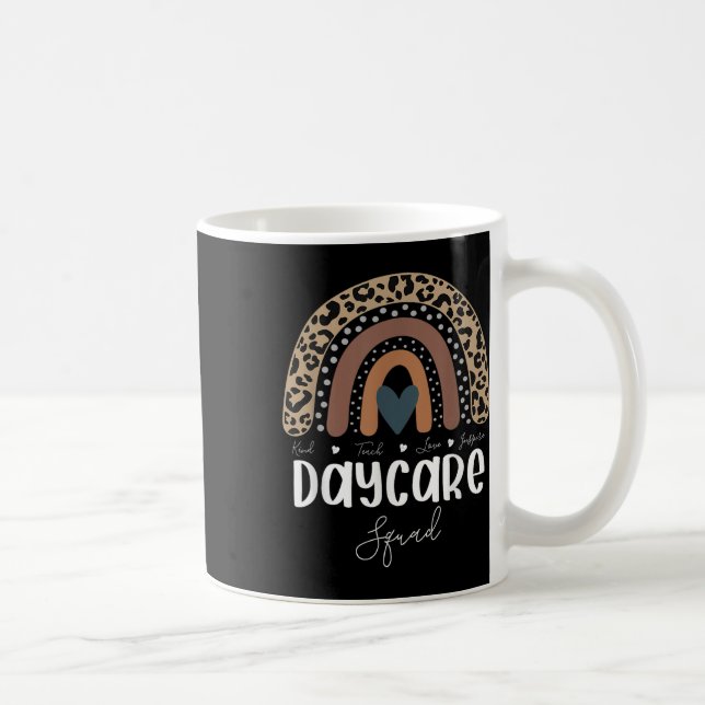Leopard Regenbogen Lehrer Schüler, Schule Tagesmut Kaffeetasse (Rechts)
