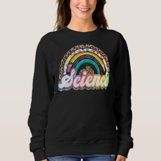 Leopard-Regenbogenlehrer erster Tag von Schoo Sweatshirt
