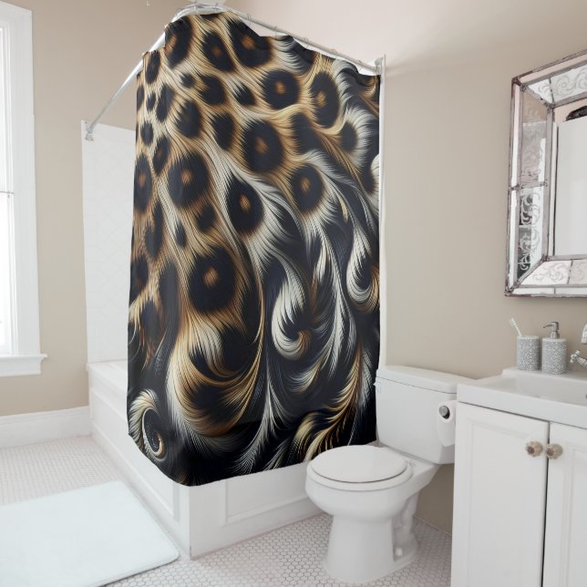 Leopard Retreat: Ihr neuer Favorit Duschvorhang (Beispiel)
