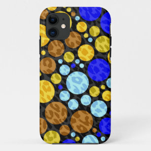 Leopard Retro Polka Dots   Yellow Blue Aqua title_seo2