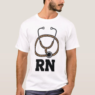 Leopard RN Stethoskop T-Shirt
