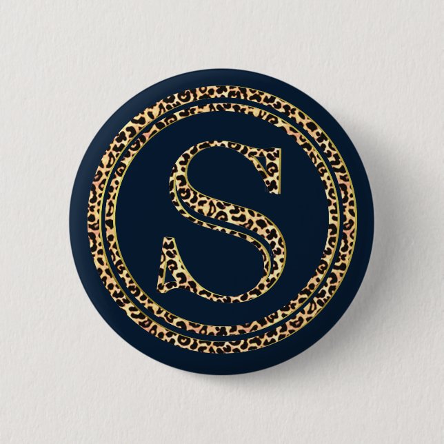 Leopard S Button (Vorderseite)