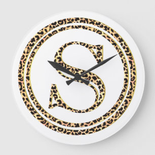 Leopard S Große Wanduhr
