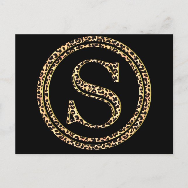 Leopard S Postkarte (Vorderseite)