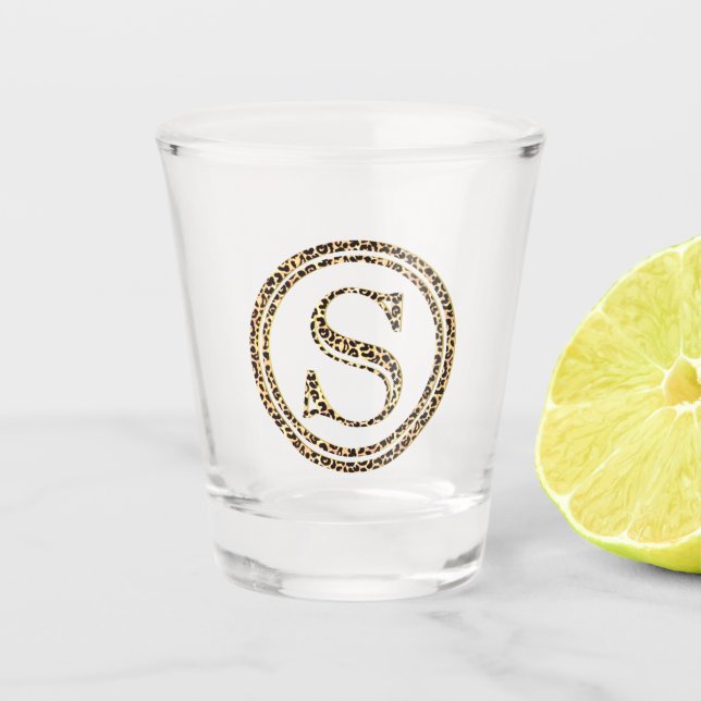 Leopard S Schnapsglas (Vorderseite)