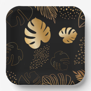 Leopard-Safari-Teller Pappteller