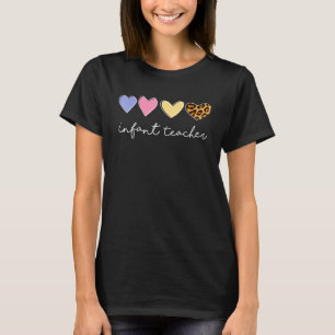 Leopard-Säugling-Lehrerin tritt zurück zum Schulun T-Shirt