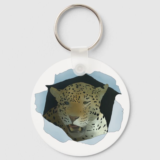 Leopard Schlüsselanhänger (Vorderseite)