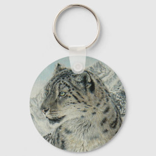 Leopard-Schlüsselanhänger Gipfel-König-Schnee Schlüsselanhänger