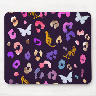 Leopard-Schmetterling-Maus-Pad Mousepad