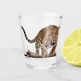 Leopard Schnapsglas