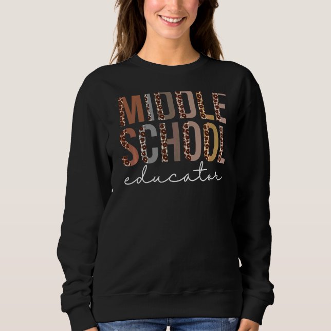 Leopard-Schülerin Leopard-Wertschätzung Frauen Sweatshirt (Vorderseite)