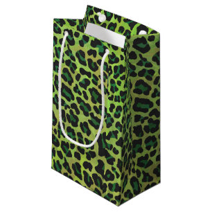 Leopard, Schwarz und Grün Kleine Geschenktüte