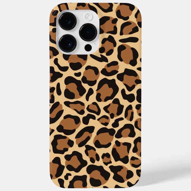 Leopard Seamless Muster Case-Mate iPhone 14 Pro Max Hülle (Rückseite)
