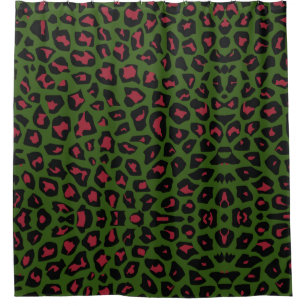 Leopard Seamless Muster Duschvorhang