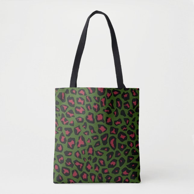 Leopard Seamless Muster Tasche (Vorderseite)