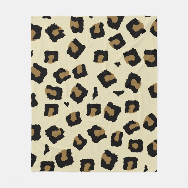 Leopard Seamless Pattern  Fleecedecke (Vorderseite)