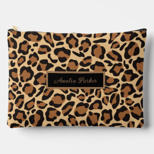 Leopard Seamless Pattern Individuelle Name Zubehörtasche