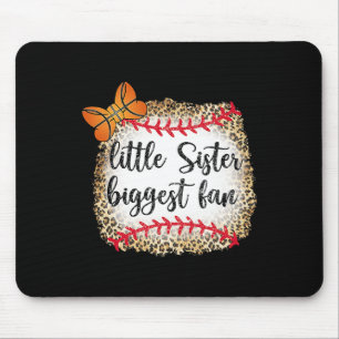 Leopard Sketll kleine Schwester größter Fan Spielt Mousepad