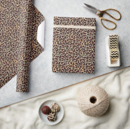 Leopard Skin Brown Cream Pattern - Geschenkpapier