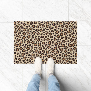 Leopard Skin Fur Muster Fußmatte