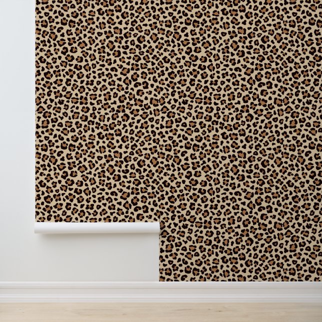 Leopard Skin Fur Muster Tapete (Anwendung)
