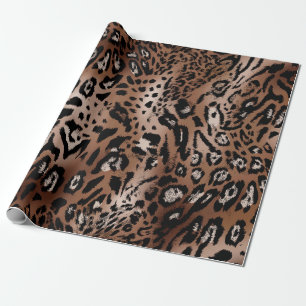 Leopard-Skin-Illustration nahtlos Muster Geschenkpapier