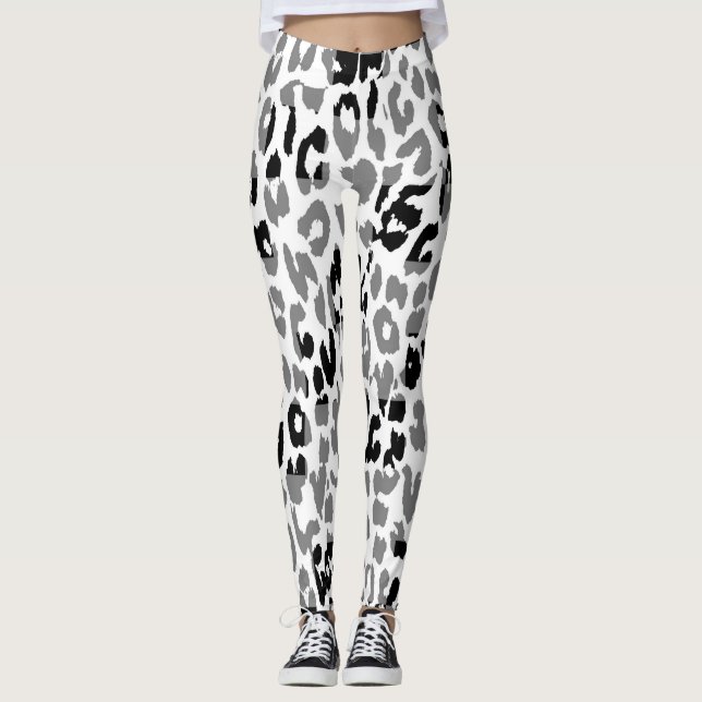 Leopard Skin Pattern Leggings (Vorderseite)