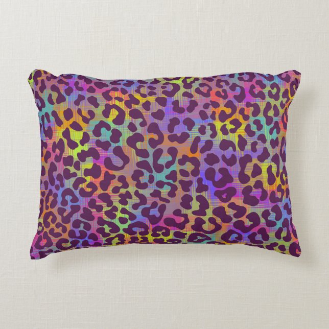 Leopard skin pattern. Repeating seamless animal ba Dekokissen (Vorderseite)